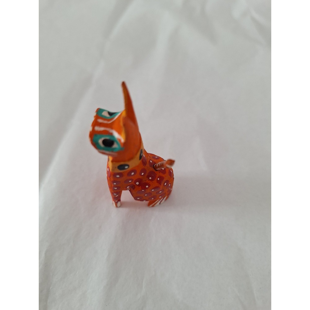 Little DOG‎ Alebrije Hand Carved Oaxacan Folk Art Oaxaca Mexico - Picture 3 of 8